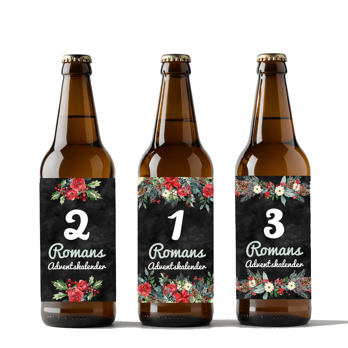 Bierflaschen-Etiketten Team Bräutigam